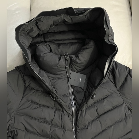 NWT - Rudsak Women’s Leather Trimmed Hooded Quilted Down Jacket - Size XL - Picture 7 of 14